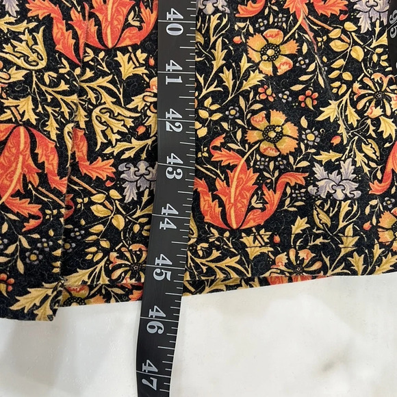 Metropolitan Museum of Art Dress Womens Small Medium Blue Gold Floral Wrap Robe - Picture 12 of 13